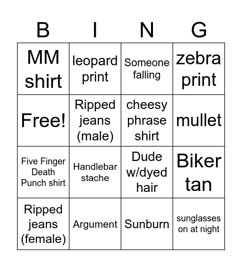 MM 4/5/25 Bingo Card