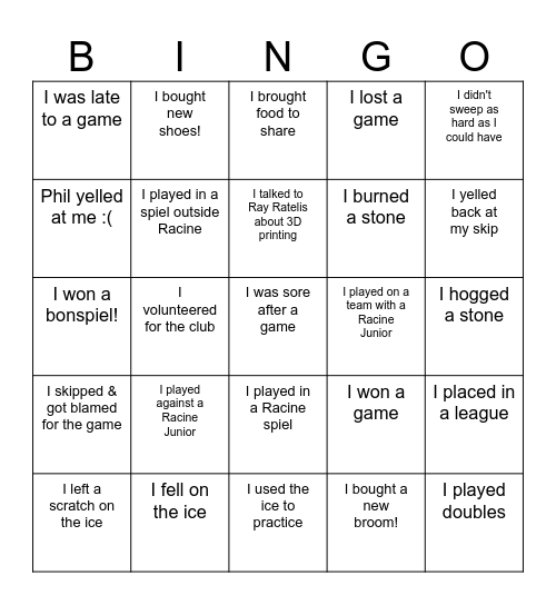 END-OF-THE-SEASON BLACKOUT BINGO Card