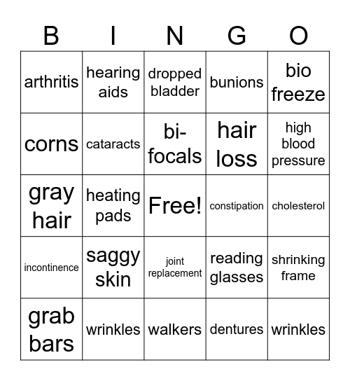 Stayin' Alive Bingo Card