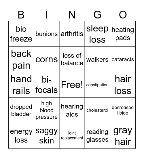 Stayin' Alive Bingo Card