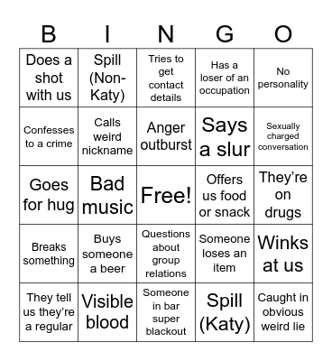 NPC Farming Bingo Card