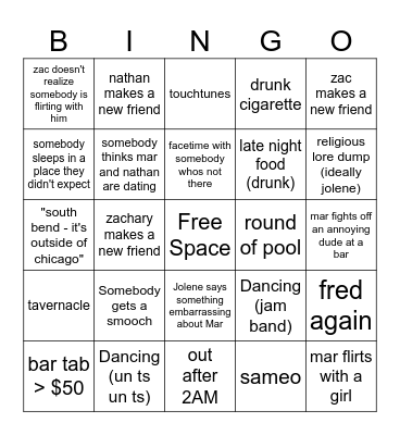 5.5.25 Bingo Card