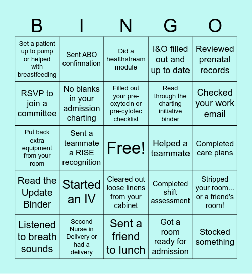 L&D Sunday Fun Day Bingo! Bingo Card