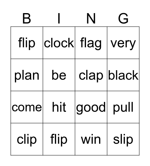 10-10-16 L-Blends Bingo Card
