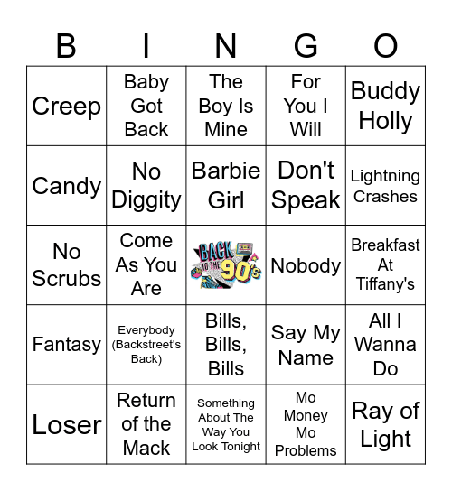 90's - Round 1 Bingo Card