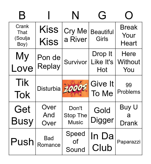 2000's - Round 3 Bingo Card