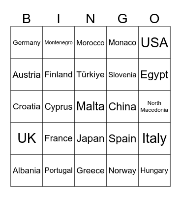 📍travel checkpoints Bingo Card