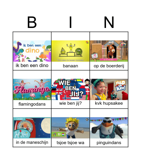Swingo Bingo Leerplein 1 Bingo Card