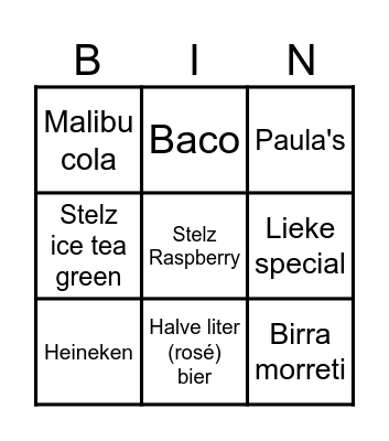Ultimate drank bingo Card
