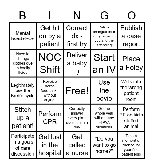 M3 Bingo Card