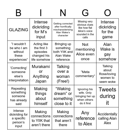 AW MEETING: THE TRIPPENING Bingo Card