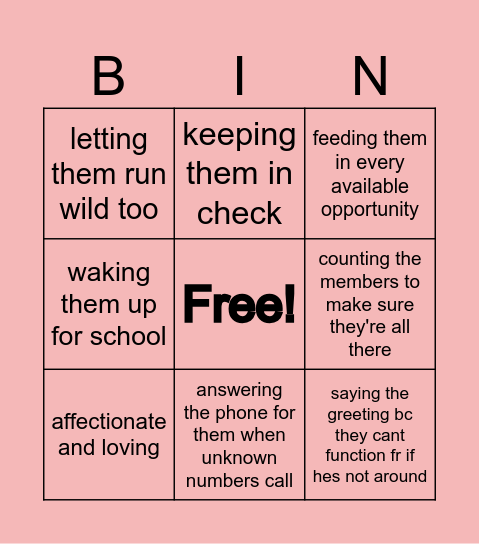 SCOUPS DAD(DY) KINK CHECK Bingo Card