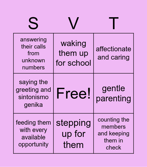 SCOUPS DAD(DY) BINGO Card