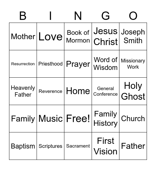 Conference Bingo Card