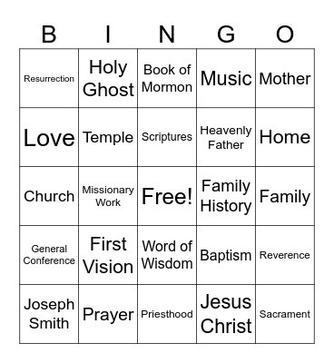 Conference Bingo Card