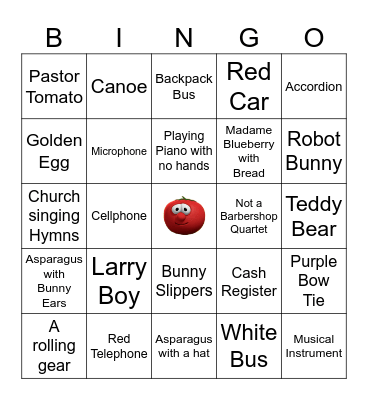 Veggie Tales Bingo Card