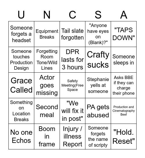 Set Bingo Card Bingo Card