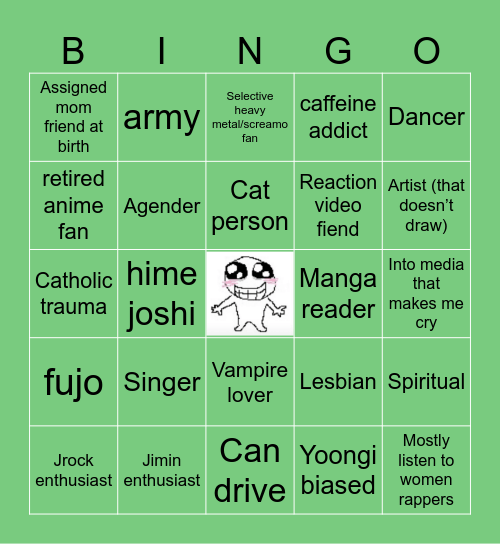 CHANCE BINGO! Bingo Card