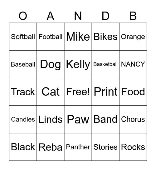 Bingo Card