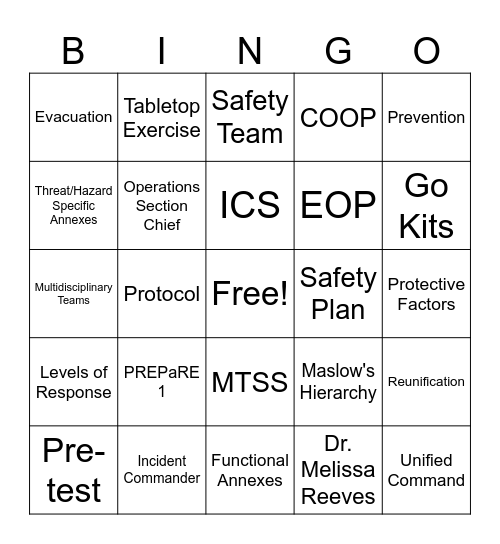 BINGO Card