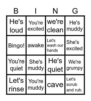 Senior class Unit 7 Bingo Card