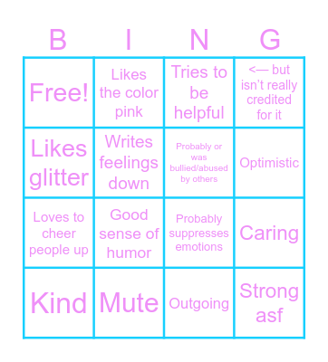 Flutter Kinnie Bingo Card