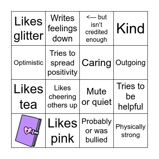 Flutter Kinnie Bingo Card
