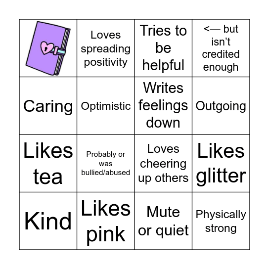 Flutter Kinnie Bingo Card