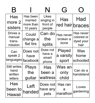 Riv Women's Night Out  Bingo Card