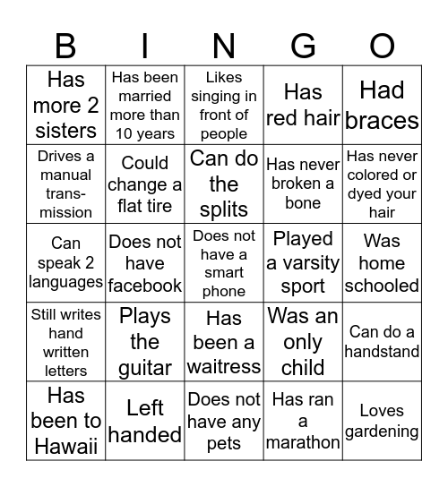 Riv Women's Night Out  Bingo Card