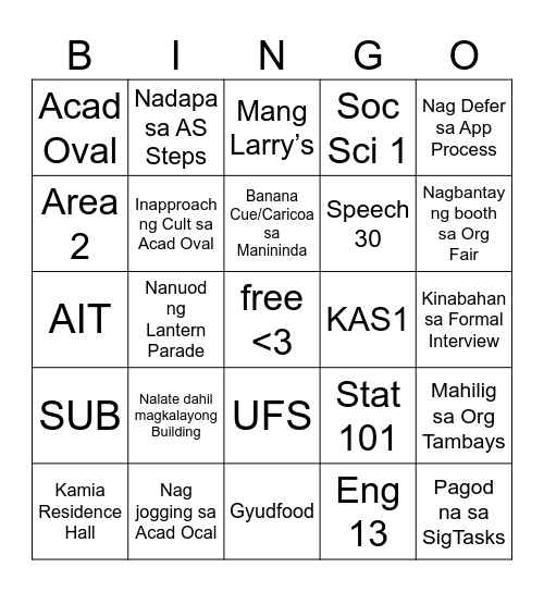 FLCD CIRCLE Bingo Card