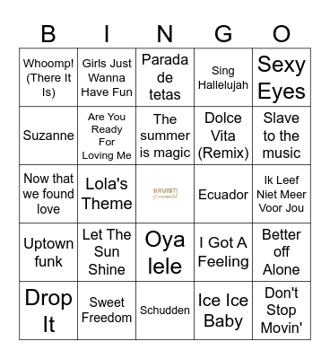 Ronde 1 Bingo Card