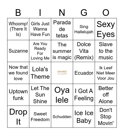Ronde 1 Bingo Card