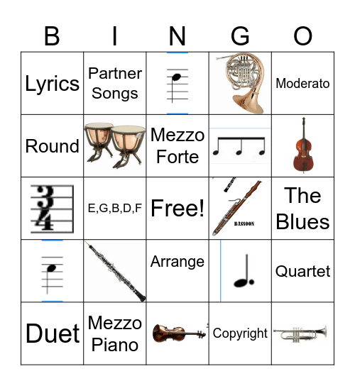 4th Grade Bingo Card