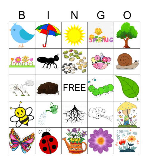 SPRING Bingo Card