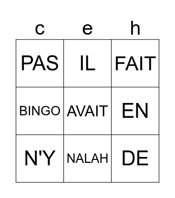 bingo nalah Bingo Card
