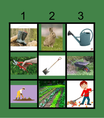 De moestuin Bingo Card