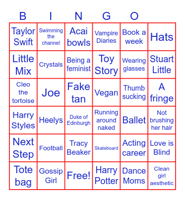 The Many Trends of Esmé Bingo Card