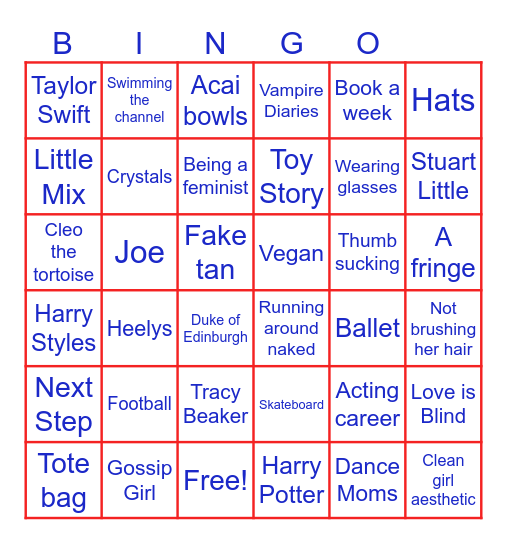 The Many Trends of Esmé Bingo Card