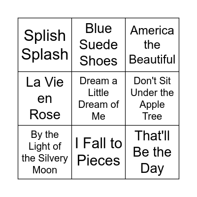 Singo Bingo Card
