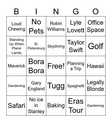 Know Your Lawyer Bingo Card