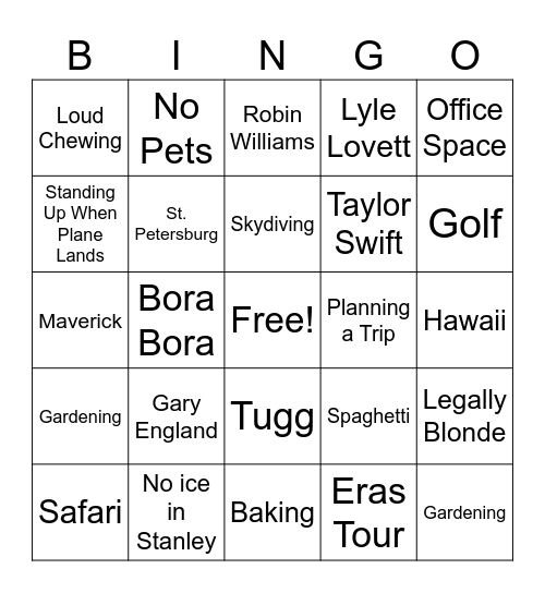 Know Your Lawyer Bingo Card