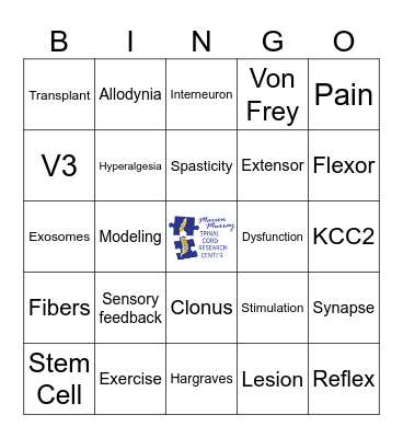 T32 SCI Retreat BINGO! Bingo Card