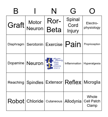 T32 SCI Retreat BINGO! Bingo Card