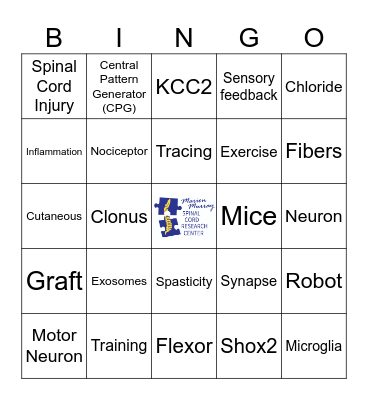 T32 SCI Retreat BINGO! Bingo Card
