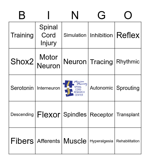 T32 SCI Retreat BINGO! Bingo Card