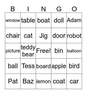 Bingo for Timur Bingo Card