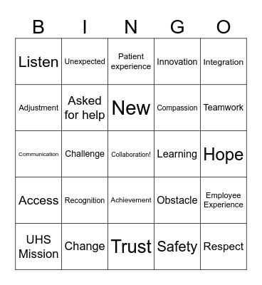 Bridging Insights, Navigating Goals, Optimizing 2025 Objectives Bingo Card