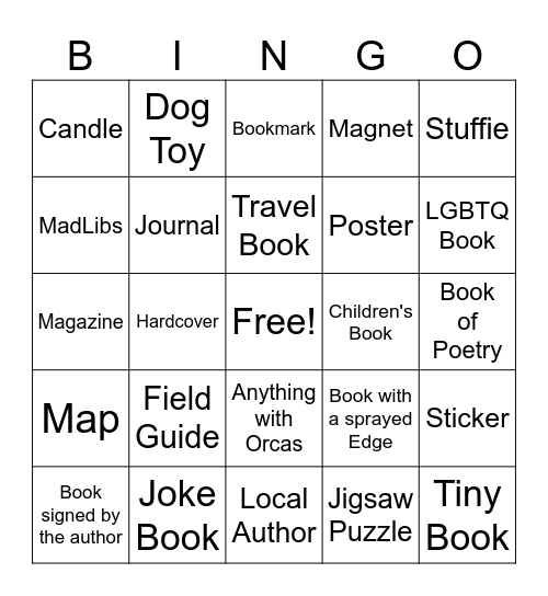Port Book and News Bingo Card