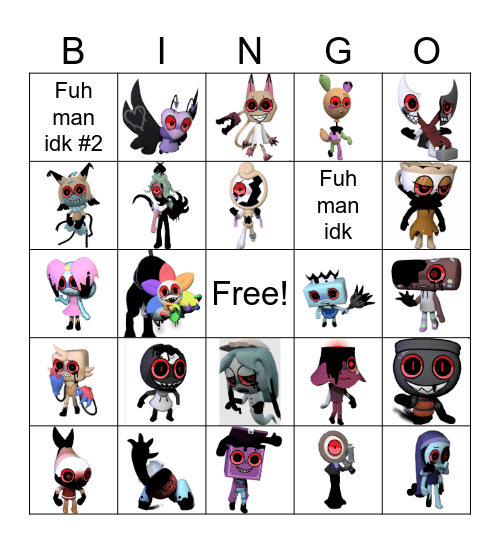 Twisted bingo Card